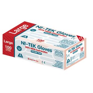 Livingstone Ni-Tek Nitrile Powder Free Glove Large 100 Pack
