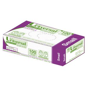 Universal Powder Free Vinyl Glove Small 100 Pack