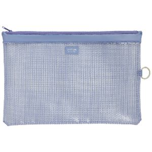 Lihit Lab Mesh Document Wallet A4 Blue