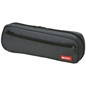 Multi Compartment Tube Pencil Case Black