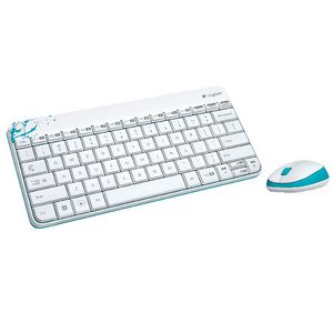 Logitech Wireless Keyboard and Mouse Combo White MK240
