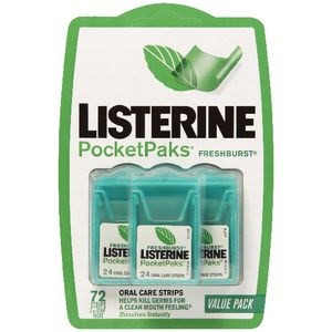 Listerine PocketPaks Fresh Burst 72 Pack