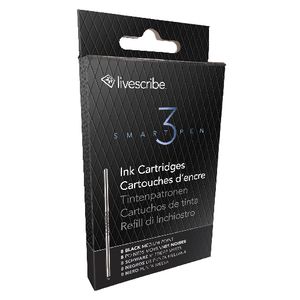 Livescribe 3 Smartpen Ink Cartridge Refill Black 8 Pack