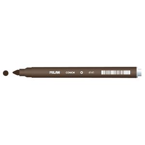 Milan Cone Tip Fibre Pen Dark Brown