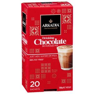 Arkadia Drinking Chocolate Sachets 20 Pack