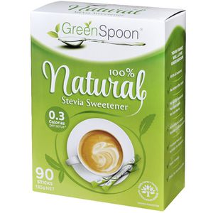 GreenSpoon Natural Stevia Sweetener 90 Pack