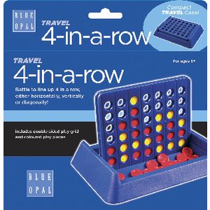 Blue Opal 4 in a Row Travel Game