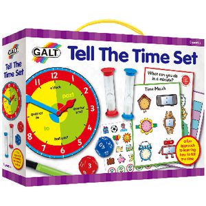 Galt - Tell the Time Learning Set for Kids Ages 5-10, Educational Clock Toy, Time-Telling Activity, Preschool & Primary Learning Tool
