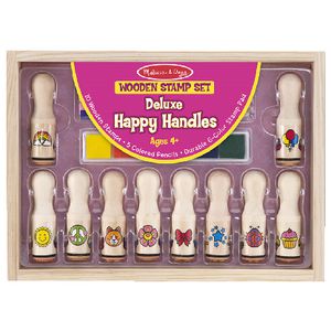 Melissa & Doug Deluxe Happy Handle Stamp Set