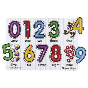 Melissa & Doug Numbers Peg Puzzle