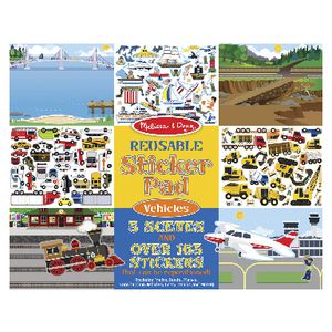 Melissa & Doug Reusable Sticker Pad Vehicles