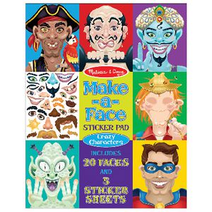 Melissa & Doug Crazy Characters Sticker Pad