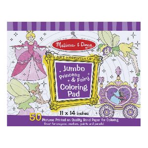 Melissa & Doug Jumbo Colouring Pad Princess and Fairy
