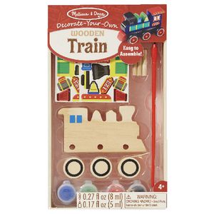 Melissa & Doug Wooden Craft Kit Train