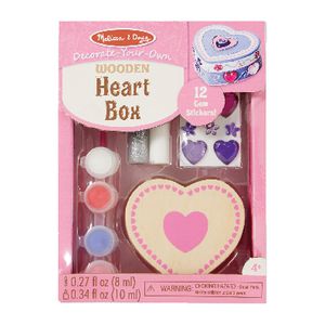 Melissa & Doug Wooden Craft Kit Heart Box