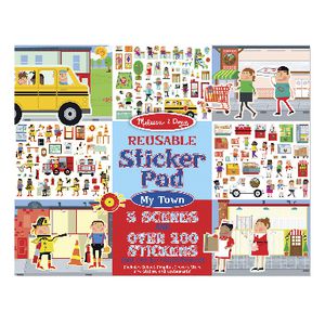 Melissa & Doug Reusable Stickers Town