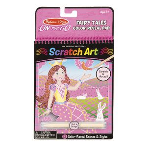 Melissa & Doug On the Go Scratch Art Book Fairy