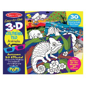 Melissa & Doug 3D Colouring Book Animals