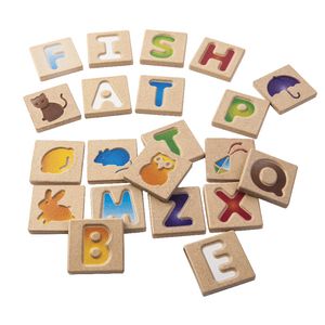 PlanToys Alphabet A-Z Wooden Tiles