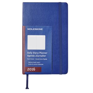 Moleskine 2016 Hard Cover Large Daily Diary Royal Blue