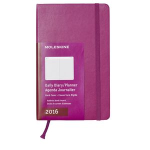 Moleskine 2016 Hard Cover Large Daily Diary Mauve Purple