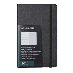 Moleskine 2016 Hard Cover Large Weekly Notebook Black