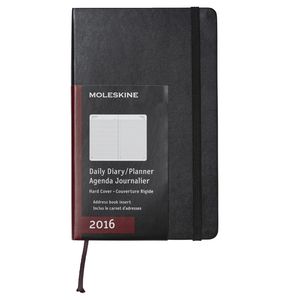 Moleskine 2016 Hard Cover Large Daily Diary Black