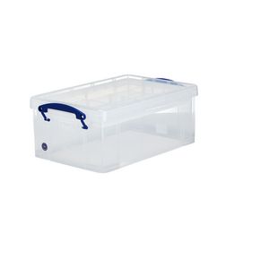 Really Useful Box 9L and Tray Clear