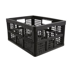 Really Useful 32L Folding Crate Black