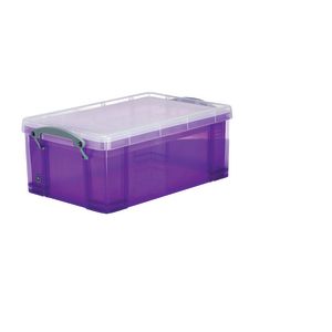 Really Useful Box 9L and Tray Purple
