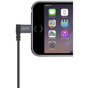 Moshi 90 Degree Lightning to USB Cable Black