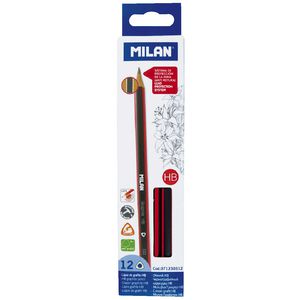 Milan Triangular Graphite HB Pencils 12 Pack