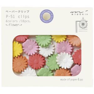 Midori P-51 Clips Flower 18 Pack