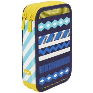 Milan Double Pencil Case Anchor Club Blue
