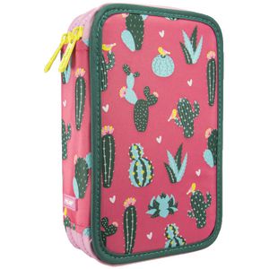 Milan Double Decker Pencil Case Set Cactus