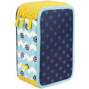 Milan Triple Pencil Case Anchor Club Blue