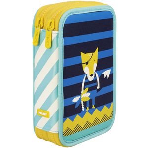 Milan Double Pencil Case Animal Anchor Club Blue