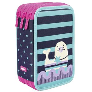 Milan Triple Decker Pencil Case Set Animal Anchor Club Purple