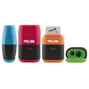 Milan Compact Touch 2 Hole Sharpener and Eraser