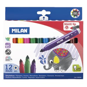 Milan 641 Maxi Fiber Pens 12 Pack