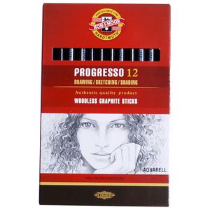 KIN Progresso 4B Aquarell Graphite Sticks 12 Pack