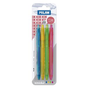 Milan P1 Look Ballpoint Pens Assorted 4 Pack