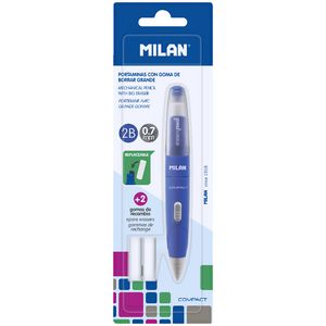 Milan Compact Mechanical Pencil and Erasers 0.7mm