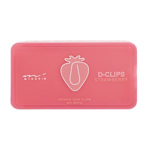 Midori D Paperclips Strawberry 30 Pack