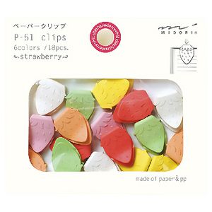 Midori P-51 Clips Strawberry 18 Pack
