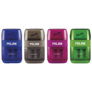 Milan Compact 2 Hole Sharpener Eraser