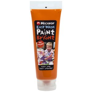 Micador Easy Wash Paint 120mL Orange