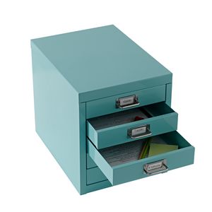 Spencer 5 Drawer Desktop Cabinet Aqua