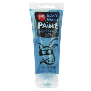 Micador Easy Wash Paint 120mL Metallic Blue