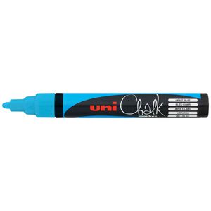 Uni Liquid Chalk Marker Bullet Tip Light Blue